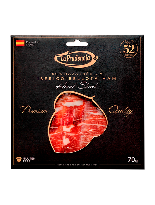 Hand sliced Bellota Iberian Ham 70g
